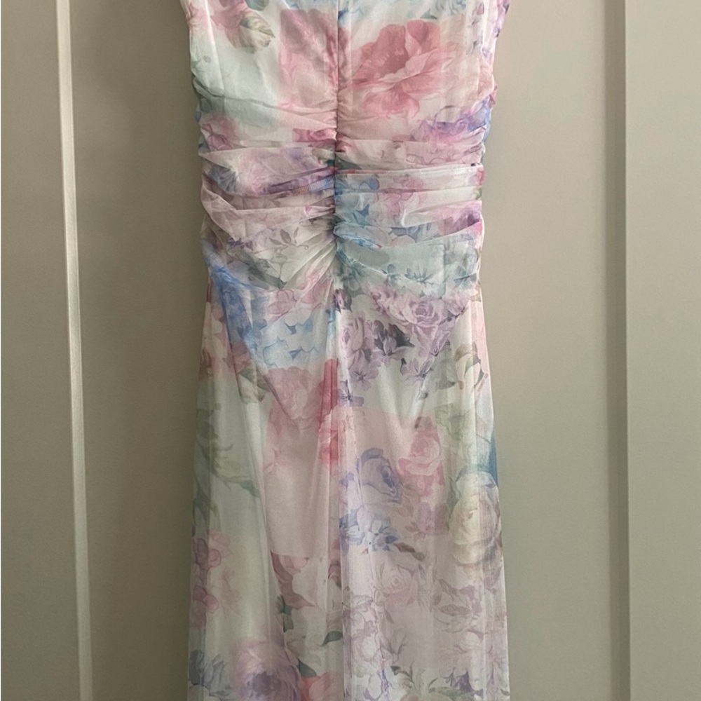 Size small NWT Amanda Uprichard midi floral dress - Picture 7 of 8